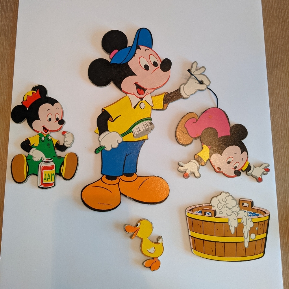 Vintage Mickey Mouse wall hanging